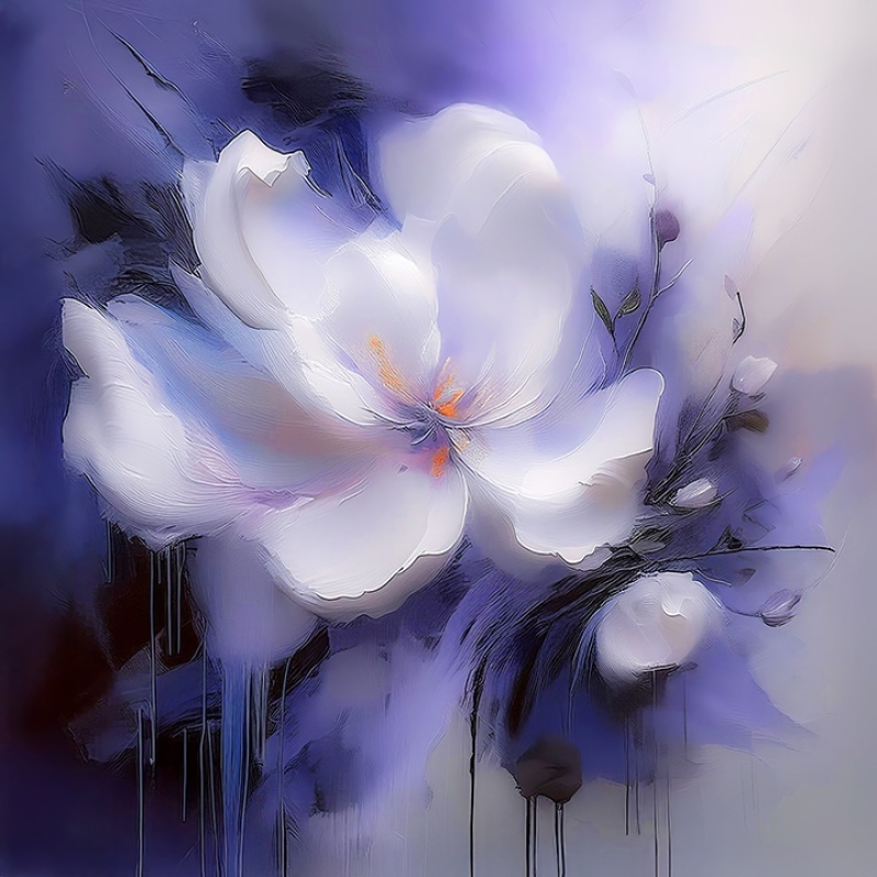 Violet Blooming by artist timothy sens